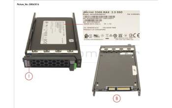 Fujitsu SSD SATA 6G 480GB MU SFF SLIM para Fujitsu Primergy CX2560 M5