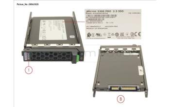 Fujitsu SSD SATA 6G RI 240GB IN SFF SLIM para Fujitsu Primergy CX2560 M5