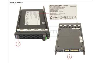 Fujitsu SSD SATA 6G RI 480GB IN SFF SLIM para Fujitsu Primergy CX2550 M6