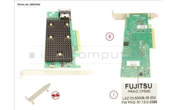 Fujitsu PRAID CP500I FH/LP para Fujitsu Primergy CX2550 M6