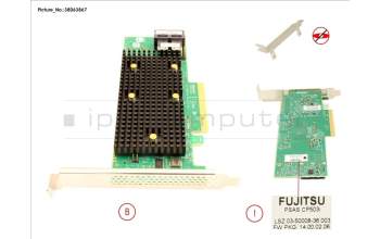 Fujitsu PSAS CP503I FH/LP para Fujitsu Primergy RX4770 M6
