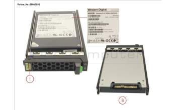 Fujitsu SSD SAS 12G 400GB MU 2.5\" HOT PL EP para Fujitsu Primergy CX2560 M5