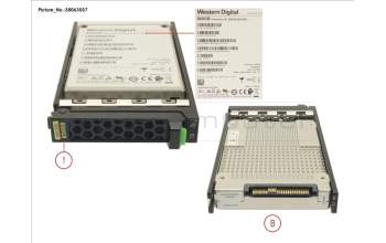 Fujitsu SSD SAS 12G 800GB MU 2.5\" HOT PL EP para Fujitsu Primergy CX2560 M5