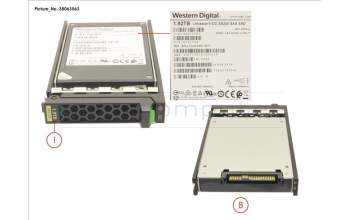 Fujitsu SSD SAS 12G 1920GB RI 2.5\" HOT PL EP para Fujitsu Primergy CX2560 M5