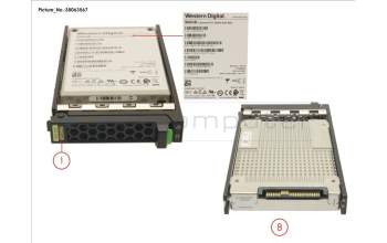 Fujitsu SSD SAS 12G 960GB RI 2.5\" HOT PL EP para Fujitsu Primergy CX2550 M2