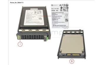 Fujitsu SSD SAS 12G WI 800GB IN SFF SLIM para Fujitsu Primergy CX2550 M6