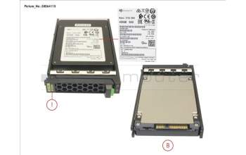 Fujitsu SSD SAS 12G WI 400GB SED IN SFF SLIM para Fujitsu Primergy CX2550 M6