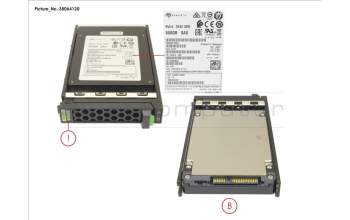 Fujitsu SSD SAS 12G MU 800GB IN SFF SLIM para Fujitsu Primergy RX4770 M6