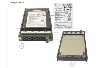 Fujitsu SSD SAS 12G RI 1.92TB IN SFF SLIM para Fujitsu Primergy CX2550 M6