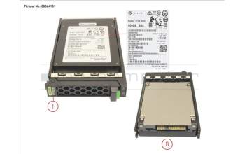 Fujitsu SSD SAS 12G WI 800GB IN SFF SLIM para Fujitsu Primergy CX2560 M5