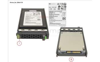 Fujitsu SSD SAS 12G MU 1.6TB IN SFF SLIM para Fujitsu Primergy CX2560 M5