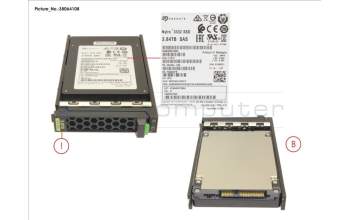Fujitsu SSD SAS 12G RI 3.84TB IN SFF SLIM para Fujitsu Primergy CX2560 M5