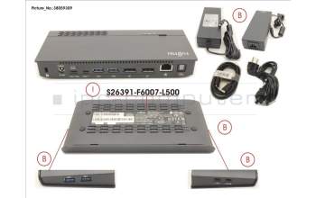 Fujitsu S26391-F6007-L500 USB PORT REPLICATOR PR09