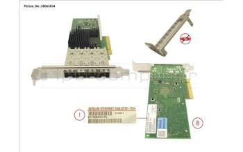 Fujitsu PLAN EP X710-DA4 4X10GB SFP+ LP, FH para Fujitsu Primergy CX2550 M5