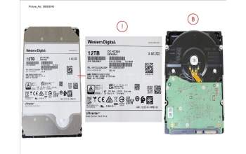 Fujitsu HD SATA 6G 12TB 7.2K 512E N H-P 3.5\' BC para Fujitsu Primergy TX1320 M3
