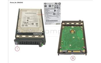 Fujitsu HD SATA 6G 1TB 7.2K 512E HOT PL 2.5\' BC para Fujitsu Primergy RX1330 M3