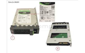 Fujitsu S26461-F3951-L100 HD SATA 6G 1TB 7.2K HOT PL 3.5\'\' ECO