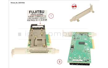 Fujitsu PRAID EP540I FH/LP para Fujitsu Primergy RX4770 M6