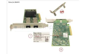 Fujitsu PLAN EP MCX4-LX 25GB 2P SFP28 LP, FH para Fujitsu Primergy CX2550 M6