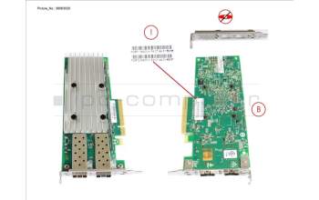 Fujitsu PLAN EP QL41212 25GB 2P SFP28 LP, FH para Fujitsu Primergy RX2530 M4