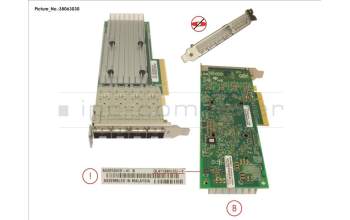 Fujitsu PLAN EP QL41134 4X 10G SFP+, LP,FH para Fujitsu PrimeQuest 3800B2