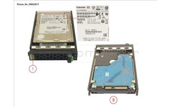 Fujitsu HD SAS 12G 300GB 15K HOT PL 2.5\' EP para Fujitsu Primergy CX2560 M5