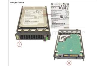 Fujitsu HD SAS 12G 600GB 15K HOT PL 2.5\' EP para Fujitsu Primergy CX2560 M5