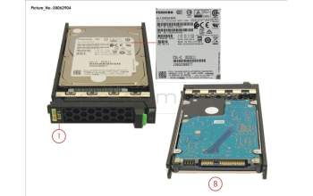 Fujitsu HD SAS 12G 1.8TB 10K 512E SED H-PL 2.5\' para Fujitsu Primergy CX2560 M5