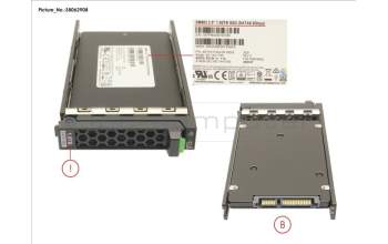 Fujitsu SSD SATA 6G 1.92TB MIXED-USE 2.5\' H-P EP para Fujitsu Primergy RX1330 M2