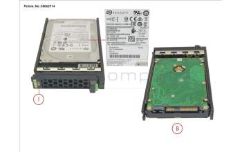 Fujitsu HD SAS 12G 1TB 7.2K 512N HOT PL 2.5\' BC para Fujitsu Primergy RX2530 M4