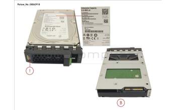 Fujitsu HD SAS 12G 1TB 7.2K HOT PL 3.5\' BC para Fujitsu Primergy RX2530 M4