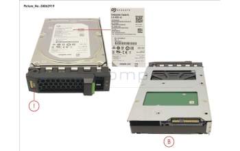 Fujitsu HD SAS 12G 2TB 7.2K HOT PL 3.5\' BC para Fujitsu Primergy RX2540 M4