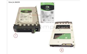 Fujitsu HD SATA 6G 500GB 7.2K HOT PL 3.5\' ECO para Fujitsu Primergy RX1330 M3