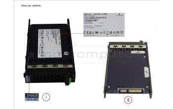Fujitsu SSD SATA 6G 240GB READ-INT. 2.5\' H-P EP para Fujitsu Primergy BX2560 M2