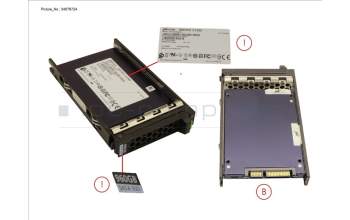 Fujitsu SSD SATA 6G 960GB READ-INT. 2.5\' H-P EP para Fujitsu Primergy BX2560 M2