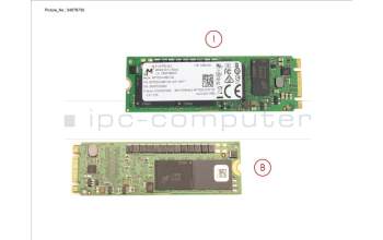 Fujitsu SSD SATA 6G 480GB M.2 N H-P para Fujitsu Primergy RX4770 M6