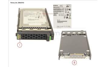 Fujitsu SSD SAS 12G 400GB WRITE-INT. 2.5\' H-P EP para Fujitsu Primergy RX4770 M6