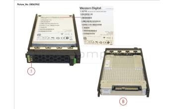 Fujitsu SSD SAS 12G 1.92TB READ-INT. 2.5\' H-P EP para Fujitsu Primergy RX2530 M4