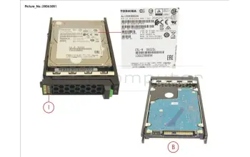 Fujitsu HD SAS 12G 600GB 10K 512N HOT PL 2.5\' EP para Fujitsu Primergy CX2560 M5