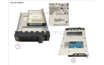 Fujitsu HD SAS 12G 300GB 15K HOT PL 3.5\' EP para Fujitsu Primergy RX2520 M5