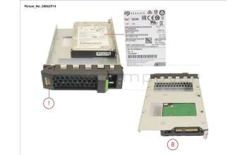 Fujitsu HD SAS 12G 1.2TB 10K 512N HOT PL 3.5\' EP para Fujitsu Primergy RX2520 M5