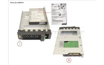 Fujitsu HD SAS 12G 600GB 10K 512N HOT PL 3.5\' EP para Fujitsu Primergy RX2520 M5