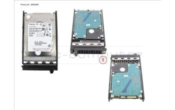 Fujitsu HD SAS 12G 600GB 10K 512E HOT PL 2.5\' EP para Fujitsu Primergy RX2520 M5