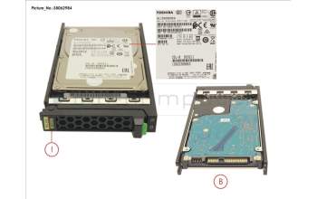 Fujitsu HD SAS 12G 900GB 10K 512E HOT PL 2.5\' EP para Fujitsu Primergy RX4770 M6