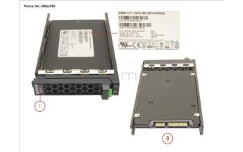 Fujitsu SSD SATA 6G 1.92TB MIXED-USE 2.5\' H-P EP para Fujitsu Primergy CX2550 M6