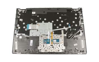 SA469D-22H9 teclado incl. topcase original Lenovo DE (alemán) gris/canaso con retroiluminacion para huellas dactilares