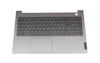 SA469D-22HM teclado incl. topcase original Lenovo UK (Inglés) gris oscuro/canaso con retroiluminacion