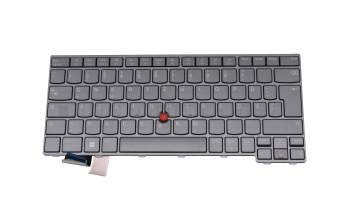SG-B1420-2DA teclado original Lenovo DE (alemán) gris/negro con retroiluminacion y mouse-stick
