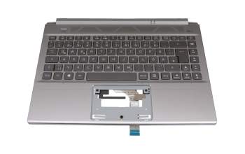 SG04P_P10E3L teclado incl. topcase original Acer DE (alemán) gris/canaso con retroiluminacion