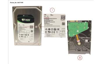 Fujitsu HDD 1TB BC-SATA S3 7.2K 3.5\' para Fujitsu Celsius W5010